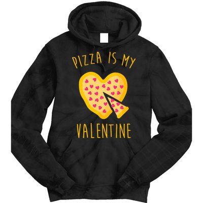 Pizza Is My Valentine Cute Heart Tie Dye Hoodie