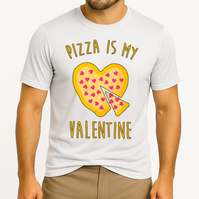 Pizza Is My Valentine Cute Heart Performance Shirt