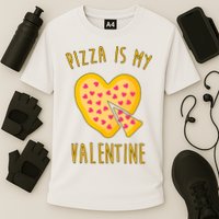 Pizza Is My Valentine Cute Heart Performance Shirt