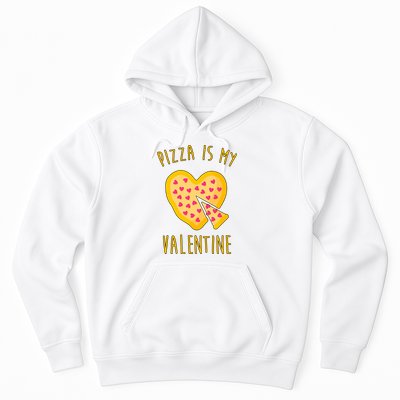 Pizza Is My Valentine Cute Heart Hoodie