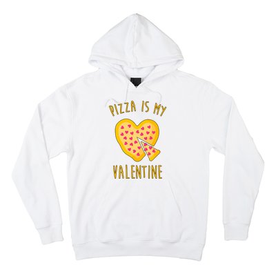 Pizza Is My Valentine Cute Heart Hoodie