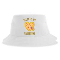 Pizza Is My Valentine Cute Heart Sustainable Bucket Hat