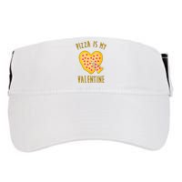 Pizza Is My Valentine Cute Heart Adult Drive Performance Visor