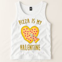 Pizza Is My Valentine Cute Heart Tank Top