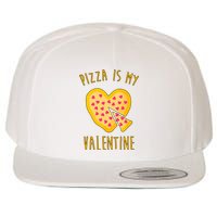 Pizza Is My Valentine Cute Heart Wool Snapback Cap