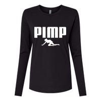 Pimp Logo Womens Cotton Relaxed Long Sleeve T-Shirt