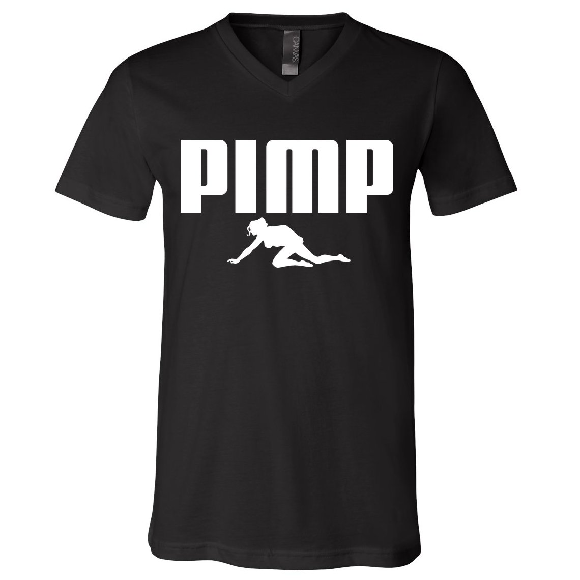 Pimp Logo V-Neck T-Shirt