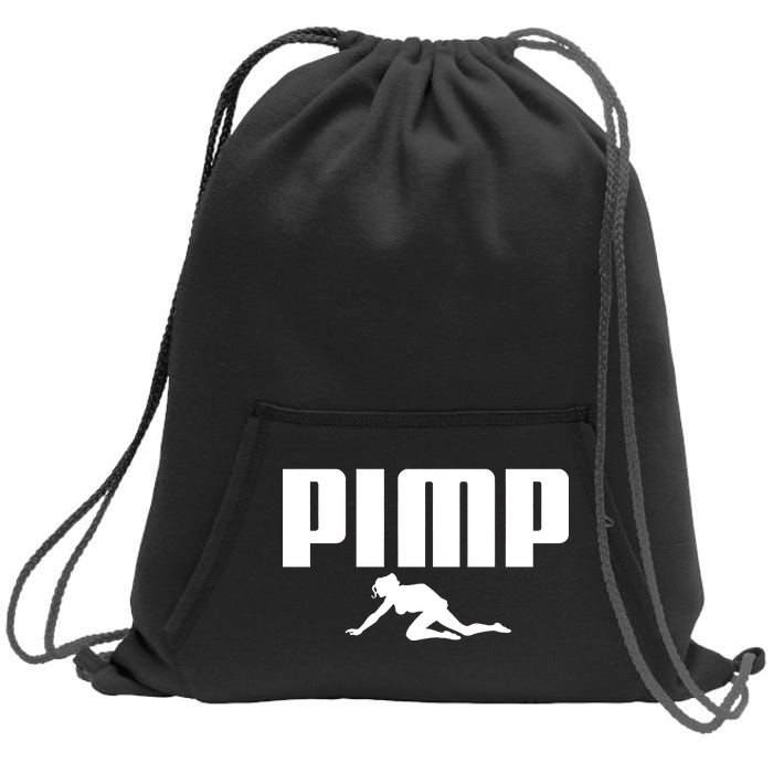 Pimp Logo Sweatshirt Cinch Pack Bag