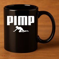 Pimp Logo 11oz C Handle Ceramic Mug