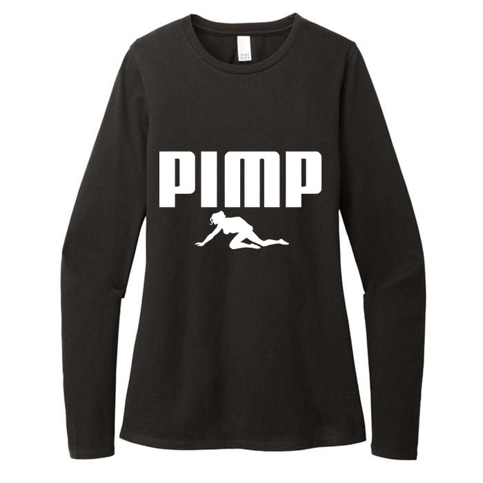 Pimp Logo Womens CVC Long Sleeve Shirt