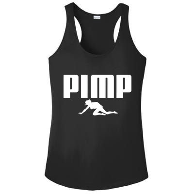 Pimp Logo Ladies PosiCharge Competitor Racerback Tank