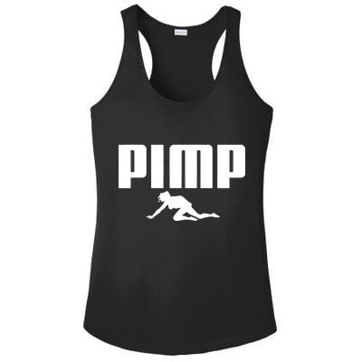 Pimp Logo Ladies PosiCharge Competitor Racerback Tank