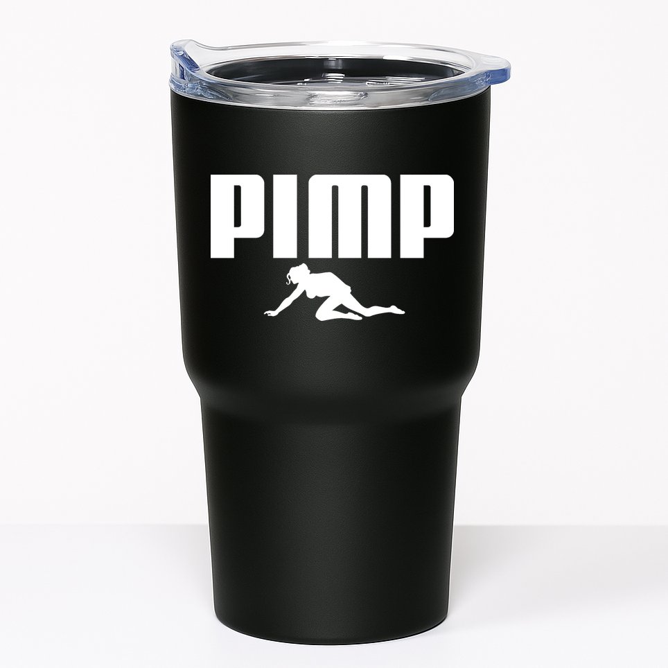 Pimp Logo Tumbler