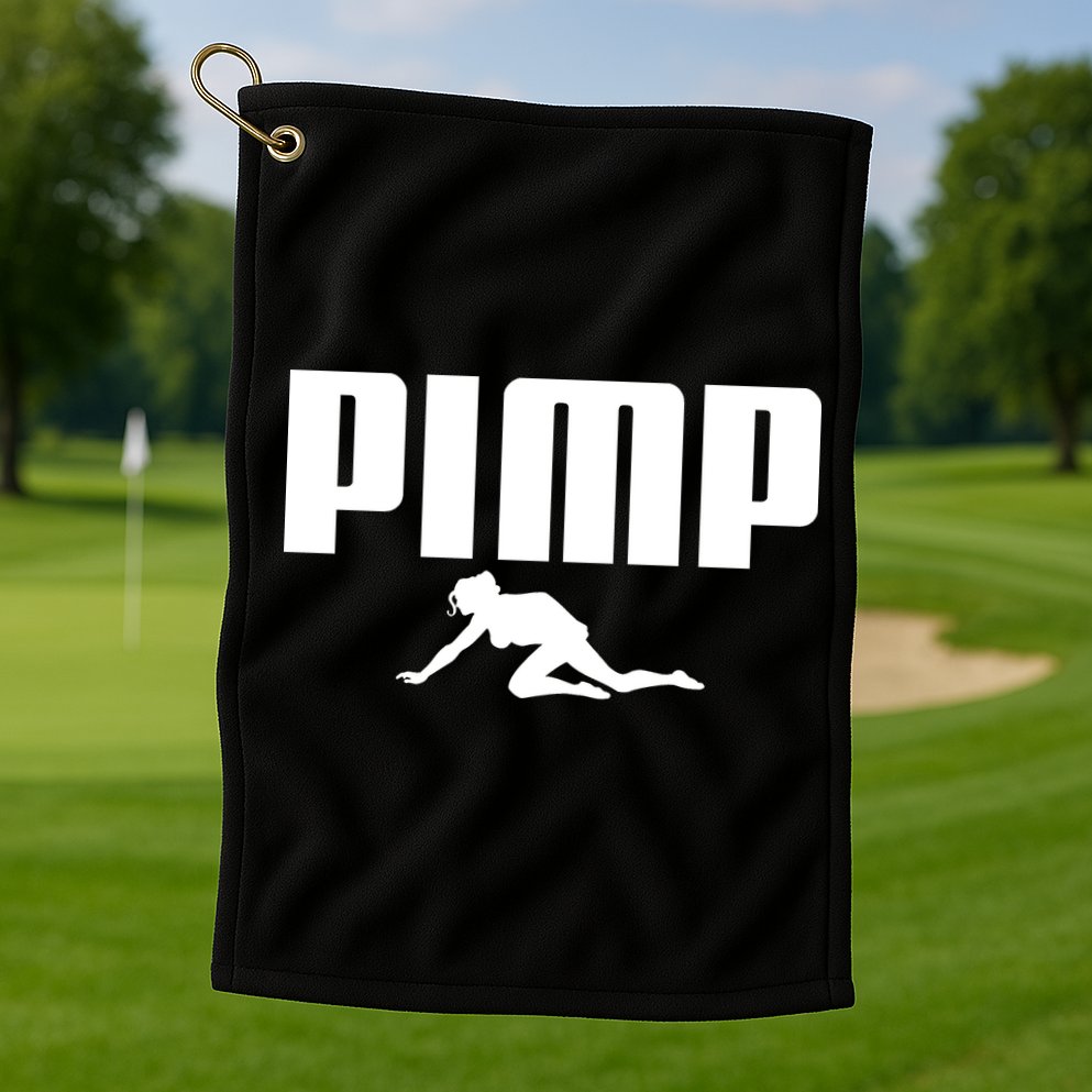 Pimp Logo Golf Towel