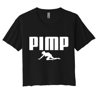 Pimp Logo Women's Crop Top Tee