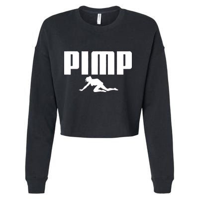 Pimp Logo Cropped Pullover Crew