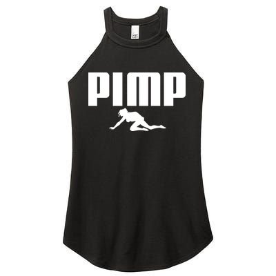 Pimp Logo Women's Perfect Tri Rocker Tank