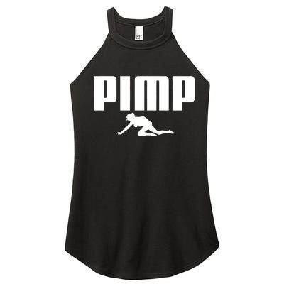 Pimp Logo Women's Perfect Tri Rocker Tank