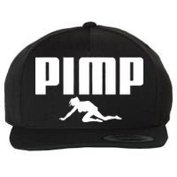 Pimp Logo Wool Snapback Cap