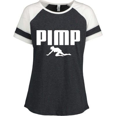 Pimp Logo Enza Ladies Jersey Colorblock Tee