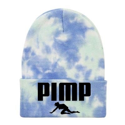 Pimp Logo Tie Dye 12in Knit Beanie