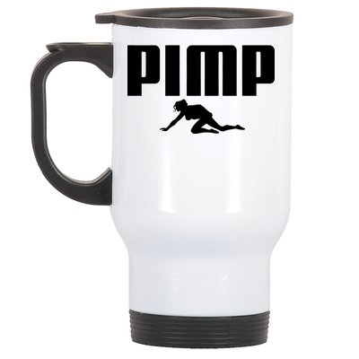 Pimp Logo Stainless Steel Travel Mug