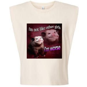 Possum I’M Not Like Other Girl I’M Worse Garment-Dyed Women's Muscle Tee