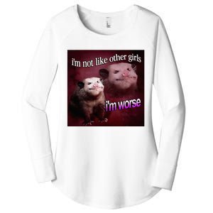 Possum I’M Not Like Other Girl I’M Worse Women's Perfect Tri Tunic Long Sleeve Shirt