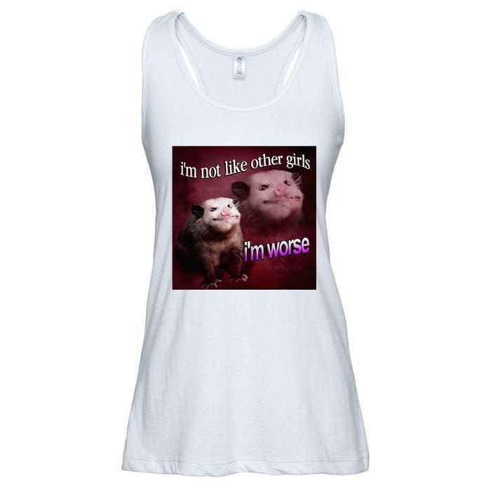 Possum I’M Not Like Other Girl I’M Worse Ladies Essential Flowy Tank