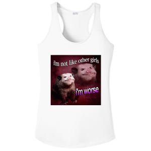 Possum I’M Not Like Other Girl I’M Worse Ladies PosiCharge Competitor Racerback Tank