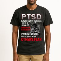 PTSD Is Not A Sign Of Weakness Support Military Troops Tall T-Shirt