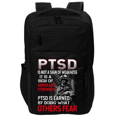 PTSD Is Not A Sign Of Weakness Support Military Troops Impact Tech Backpack