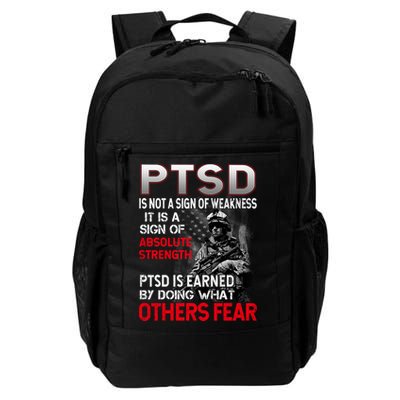 PTSD Is Not A Sign Of Weakness Support Military Troops Daily Commute Backpack