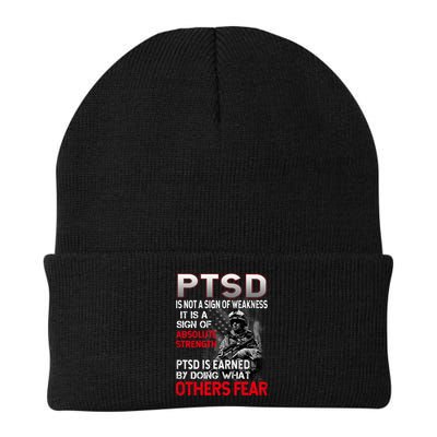 PTSD Is Not A Sign Of Weakness Support Military Troops Beanie