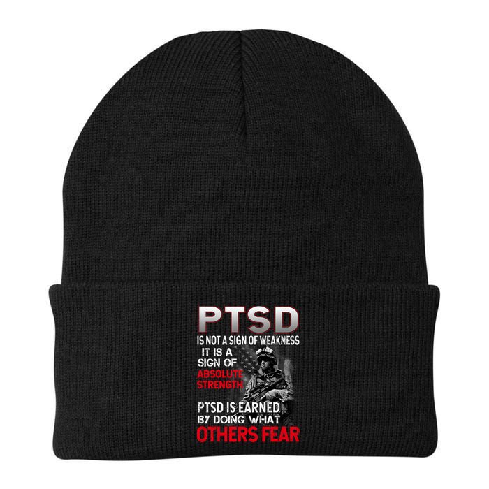 PTSD Is Not A Sign Of Weakness Support Military Troops Beanie