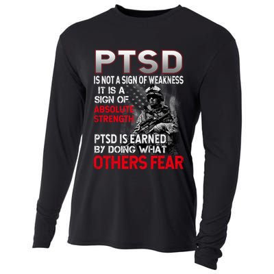 PTSD Is Not A Sign Of Weakness Support Military Troops Cooling Performance Long Sleeve Crew