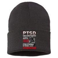PTSD Is Not A Sign Of Weakness Support Military Troops Sustainable Knit Beanie