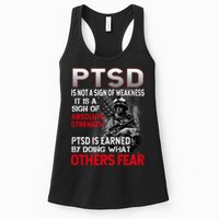 PTSD Is Not A Sign Of Weakness Support Military Troops Womens Tank Top