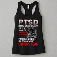 PTSD Is Not A Sign Of Weakness Support Military Troops Womens Tank Top