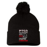 PTSD Is Not A Sign Of Weakness Support Military Troops Pom Pom 12in Knit Beanie