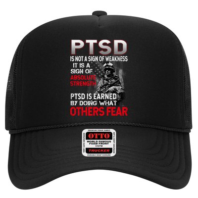 PTSD Is Not A Sign Of Weakness Support Military Troops Trucker Hat