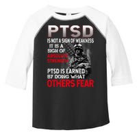 PTSD Is Not A Sign Of Weakness Support Military Troops Toddler Fine Jersey T-Shirt