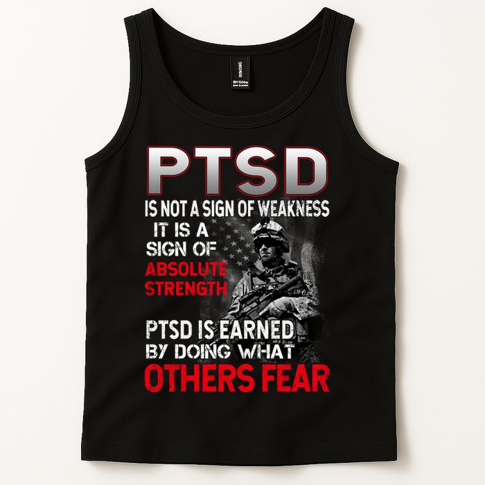 PTSD Is Not A Sign Of Weakness Support Military Troops Tank Top