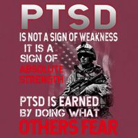 PTSD Is Not A Sign Of Weakness Support Military Troops 16oz Travel Tumbler