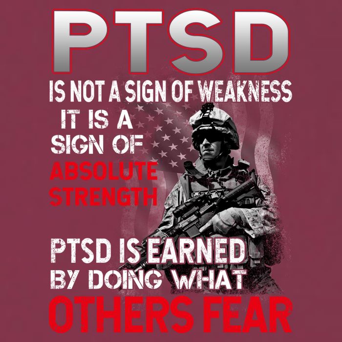 PTSD Is Not A Sign Of Weakness Support Military Troops 16oz Travel Tumbler