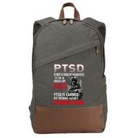 PTSD Is Not A Sign Of Weakness Support Military Troops Cotton Canvas Backpack