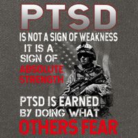 PTSD Is Not A Sign Of Weakness Support Military Troops Cotton Canvas Backpack