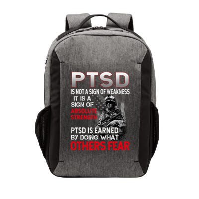 PTSD Is Not A Sign Of Weakness Support Military Troops Vector Backpack