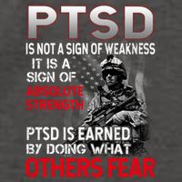 PTSD Is Not A Sign Of Weakness Support Military Troops Vector Backpack