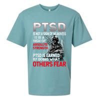 PTSD Is Not A Sign Of Weakness Support Military Troops Sueded Cloud Jersey T-Shirt